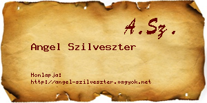 Angel Szilveszter névjegykártya