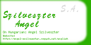szilveszter angel business card